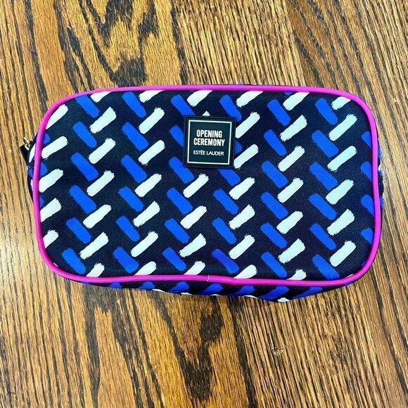 Estée Lauder Opening Ceremony blue makeup bag - Picture 1 of 11